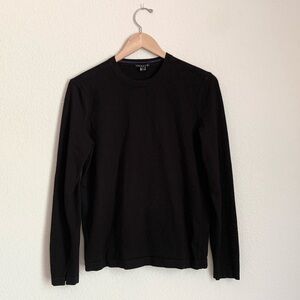 Theory Black Long Sleeve T-Shirt Size Small